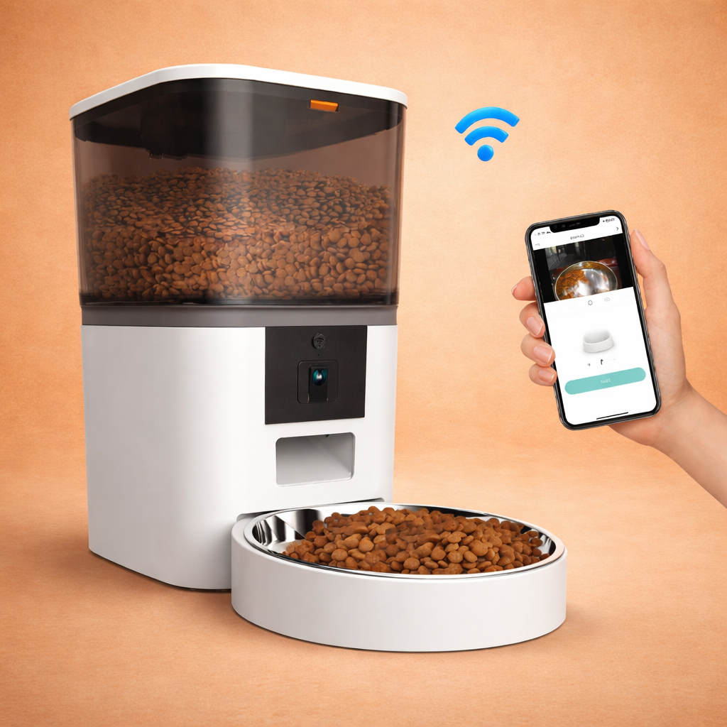 Smart WiFi Pet Feeder with Camera