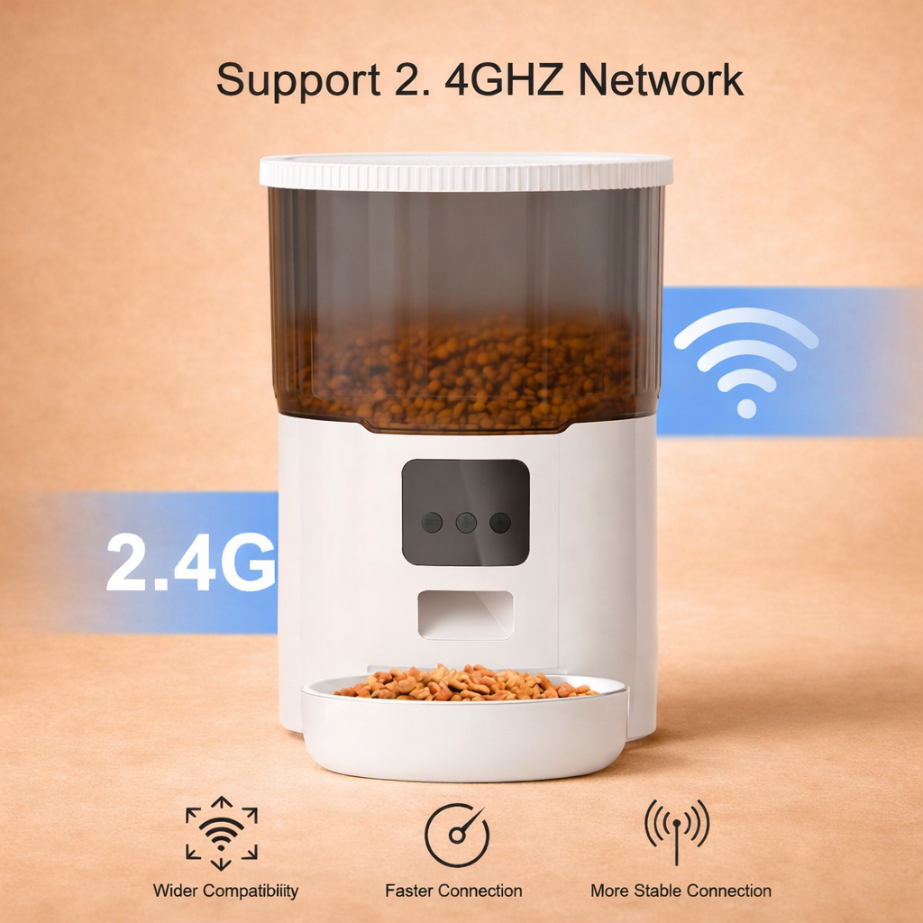 4L Automatic Pet Feeder with App or Button Control