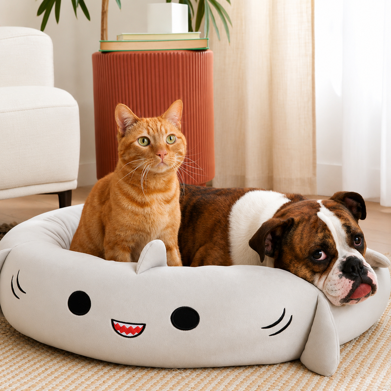 Round Plush Pet Bed