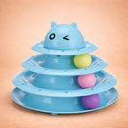 3-Tier Rolling Ball Cat Track Toy