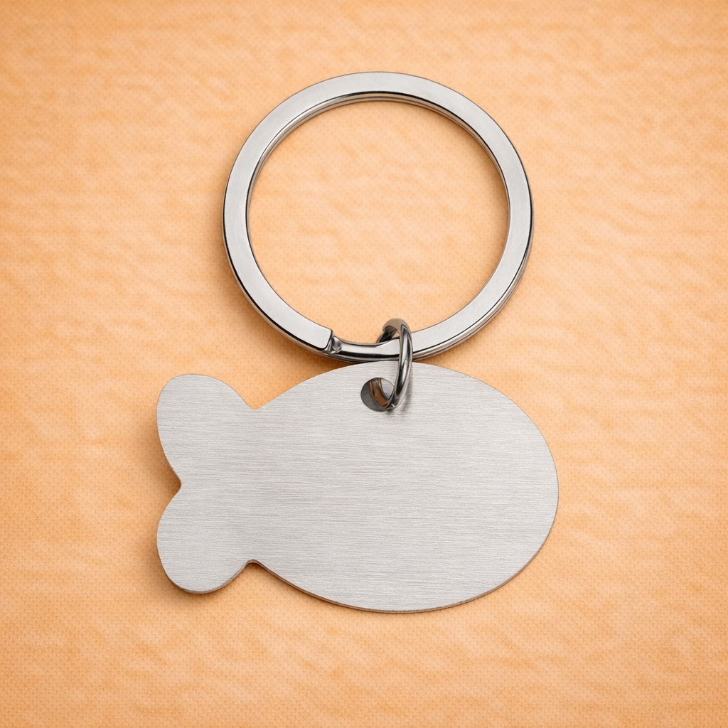 Custom Stainless Steel Fish Pet ID Tag