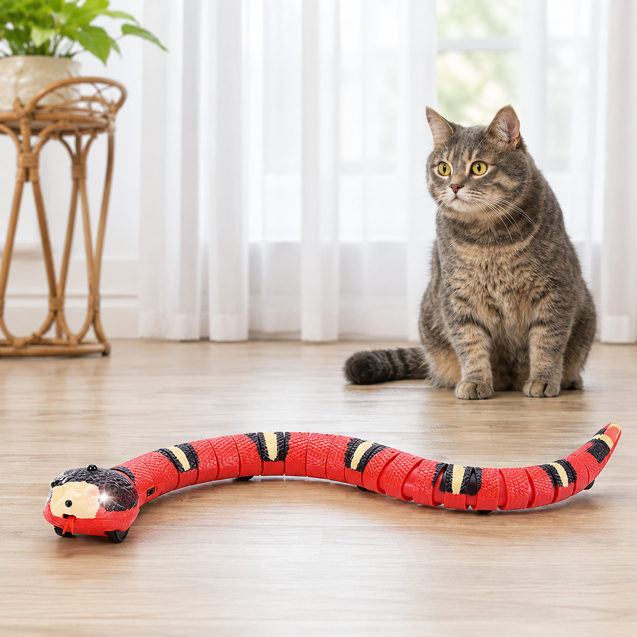 Rechargeable Electric Snake Cat Toy