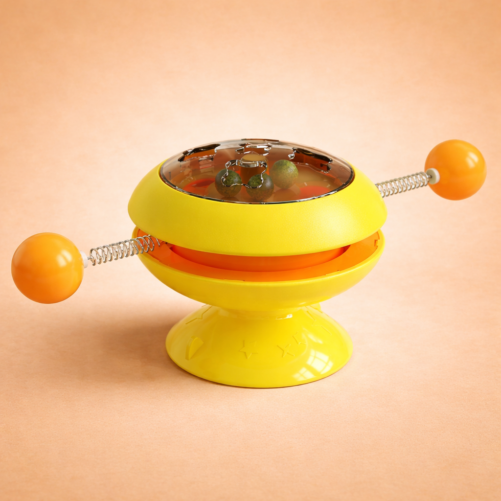Interactive Catnip Spinner Toy