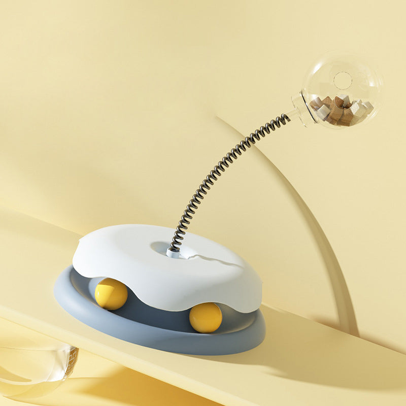 Interactive Spring Treat Dispensing Cat Toy