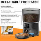 4L Programmable Pet Feeder with Stainless Bowl