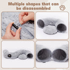 Peekaboo Plush Cat Tunnel Bed for Indoor Cats