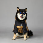 Gold Hooded Dog Raincoat Jacket