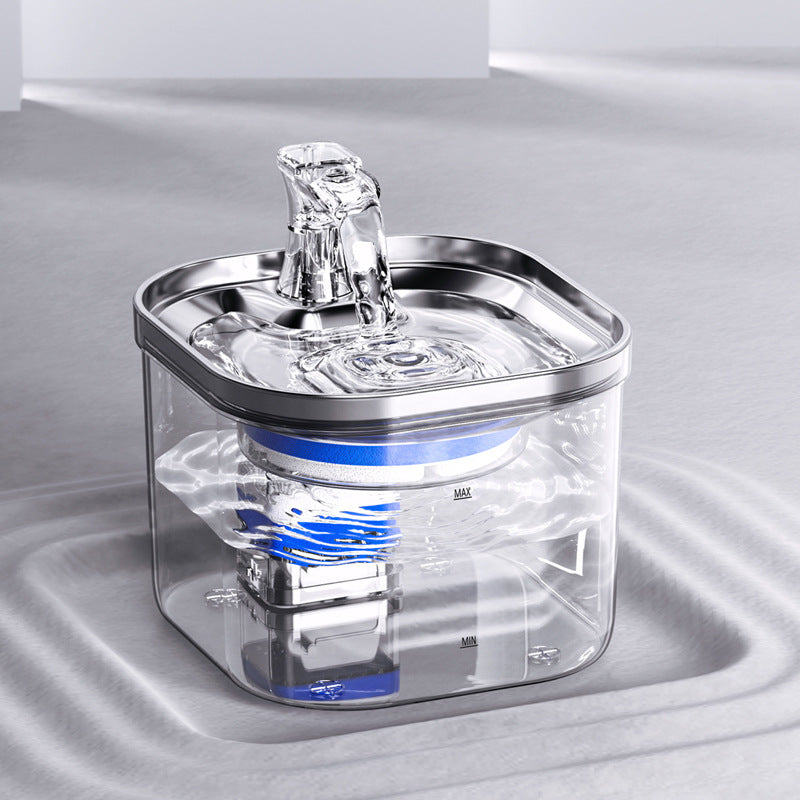 Stainless Steel Pet Water Fountain with Smart Circulation