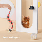 Interactive Electric Snake Cat Toy with USB Rechargeable Motion
