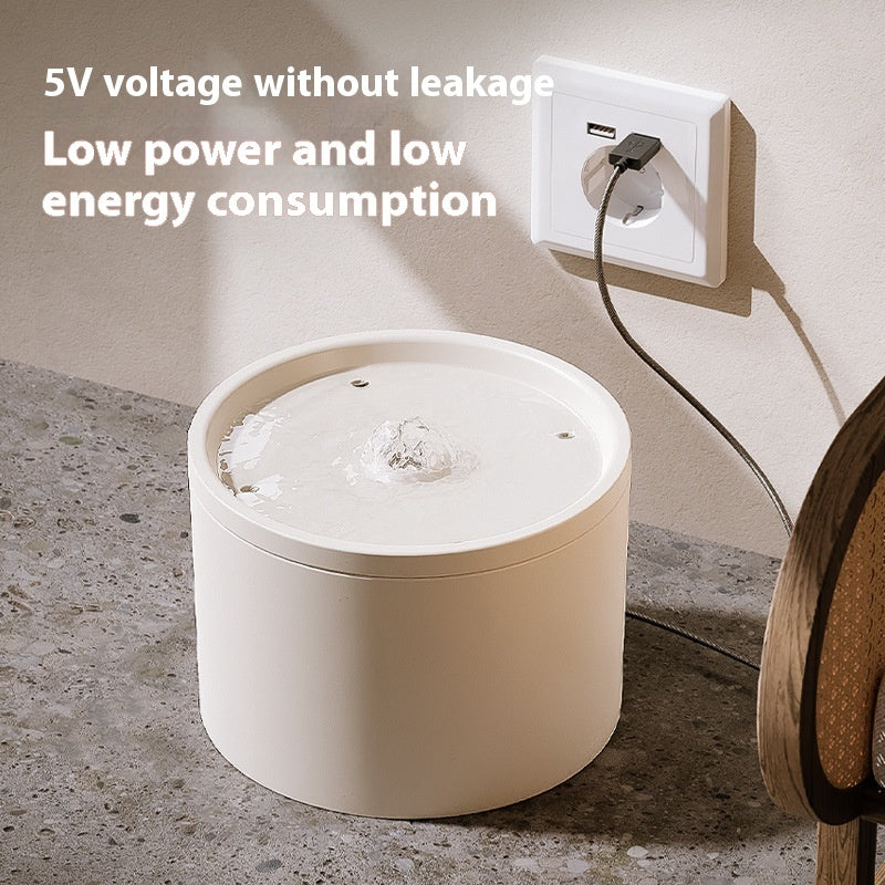 Ceramic Pet Water Fountain with Multi-Layer Filtration