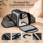Expandable Soft-Sided Pet Travel Carrier