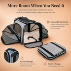 Expandable Soft-Sided Pet Travel Carrier